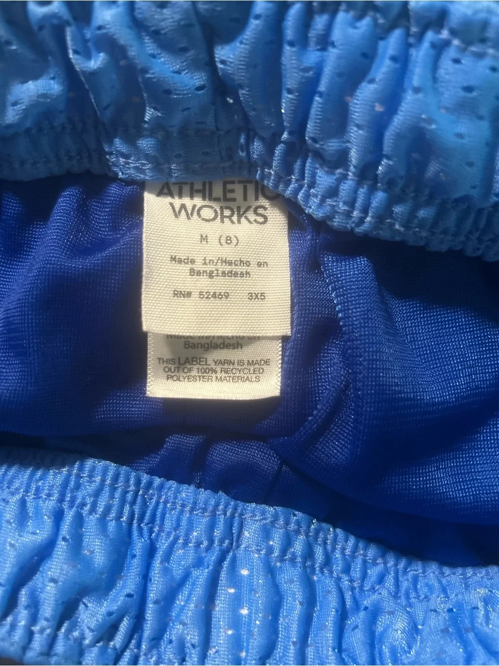 2 Pairs Athletic Works Mesh Drawstring Boy’s Shorts - Blue and Black Colors